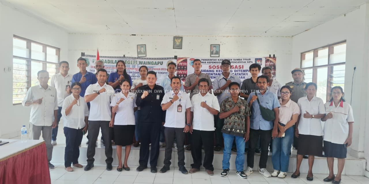 SOSIALISASI SIDANG KELILING DI TEMPAT TENTANG PENCATATAN PENGESAHAN ANAK DI KECAMATAN RINDI